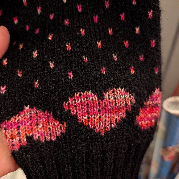 NWT Torrid Pink Hearts Cardigan Drop Shoulder V-Neck Button Front Sweater Size 2 - Picture 9 of 13